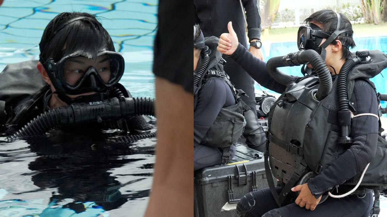 女性同样勇敢：狮城首两位女战斗潜水员毕业